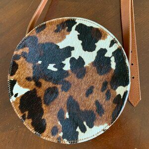 Madewell Circle Crossbody Bag in Calf Hair
